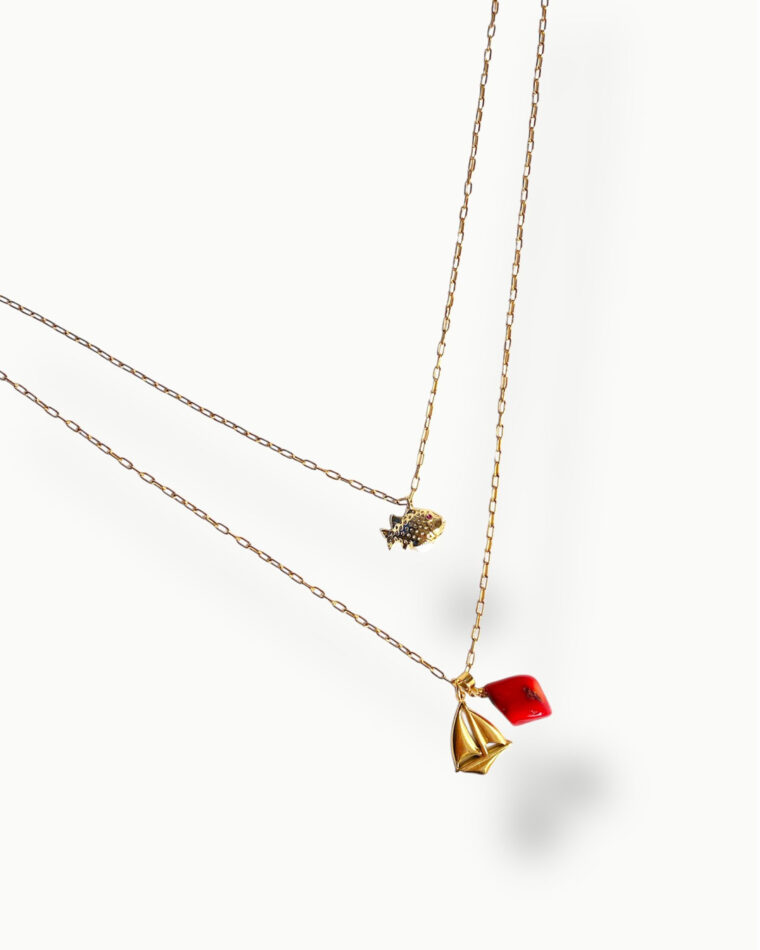 Pelagia Double Chain Necklace