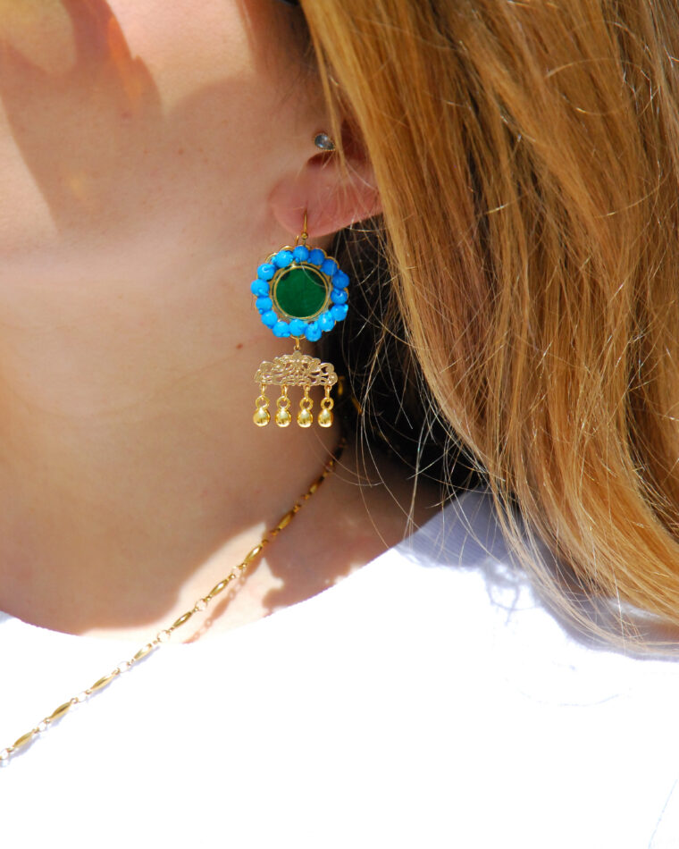 Penelope Enamel Charm Earrings