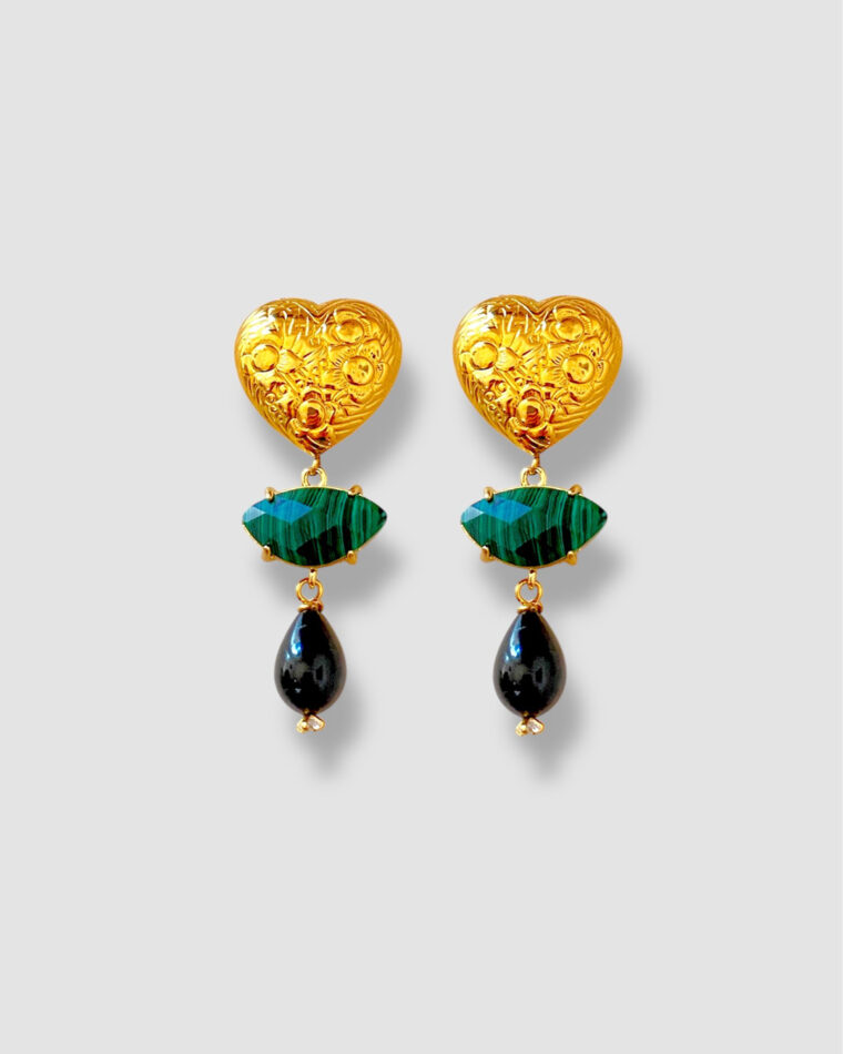 Marta Vintage Heart Earrings Marta Vintage Heart Earrings