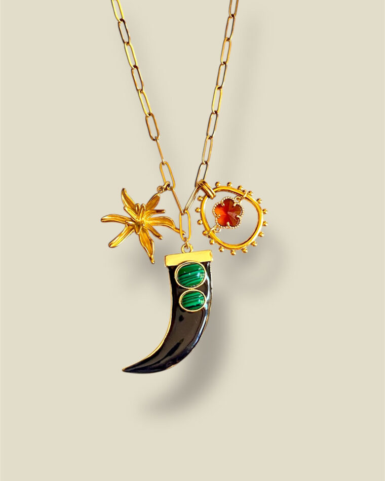 Maya Black Horn Necklace Maya Black Horn Necklace