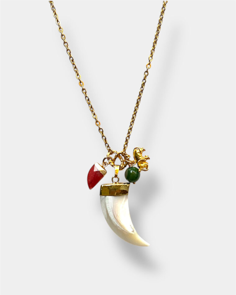 Maya White Horn Necklace Maya White Horn Necklace