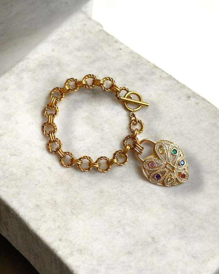 Graziella Bracelet with Heart Charm