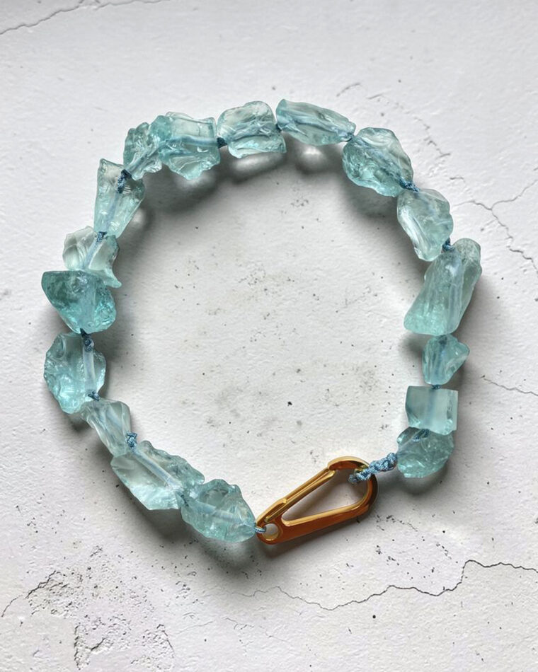 Matera Blue Crystal Quartz Necklace