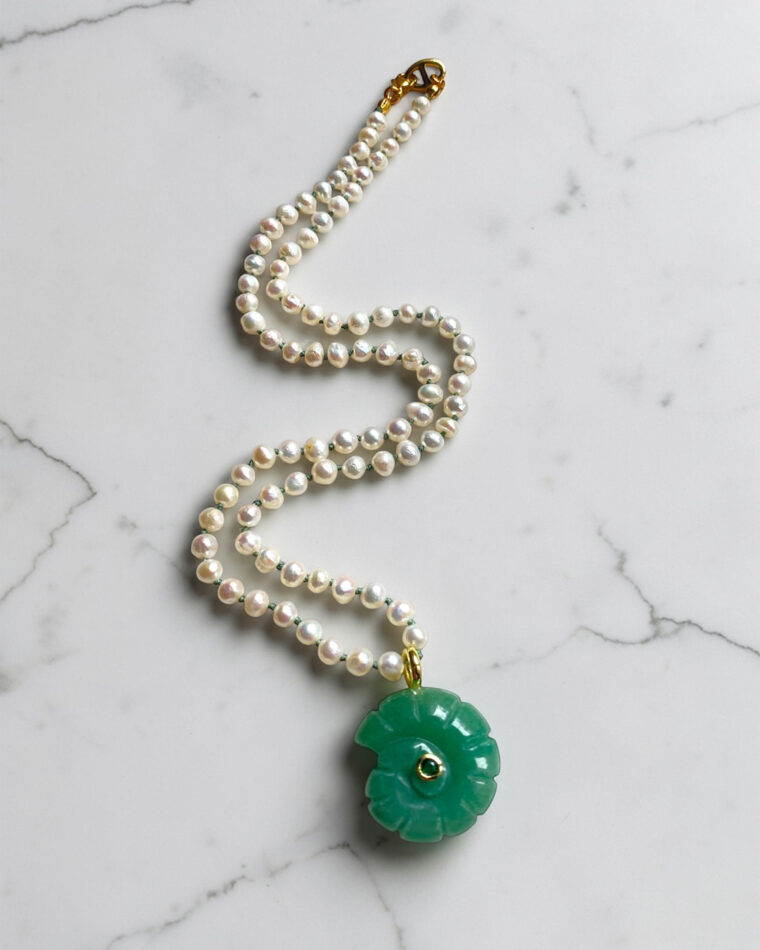 Echo Pearl Rosario Necklace