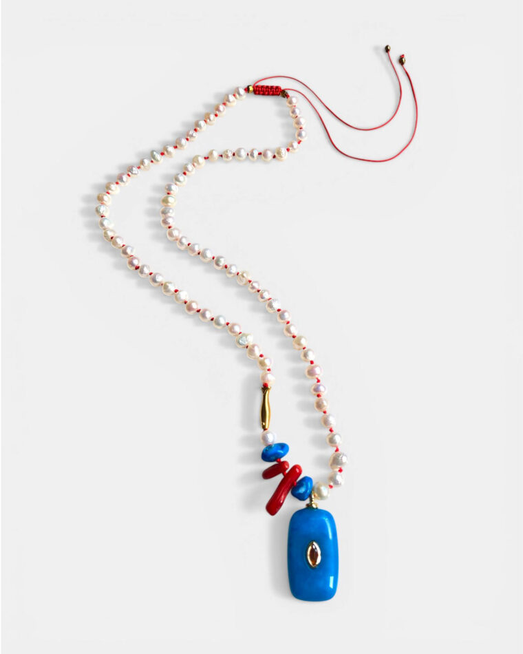 Lyra Jade Rosario Necklace