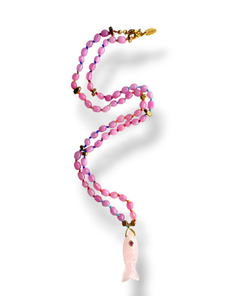 Sardine Pink Quartz Necklace Sardine Pink Quartz Necklace