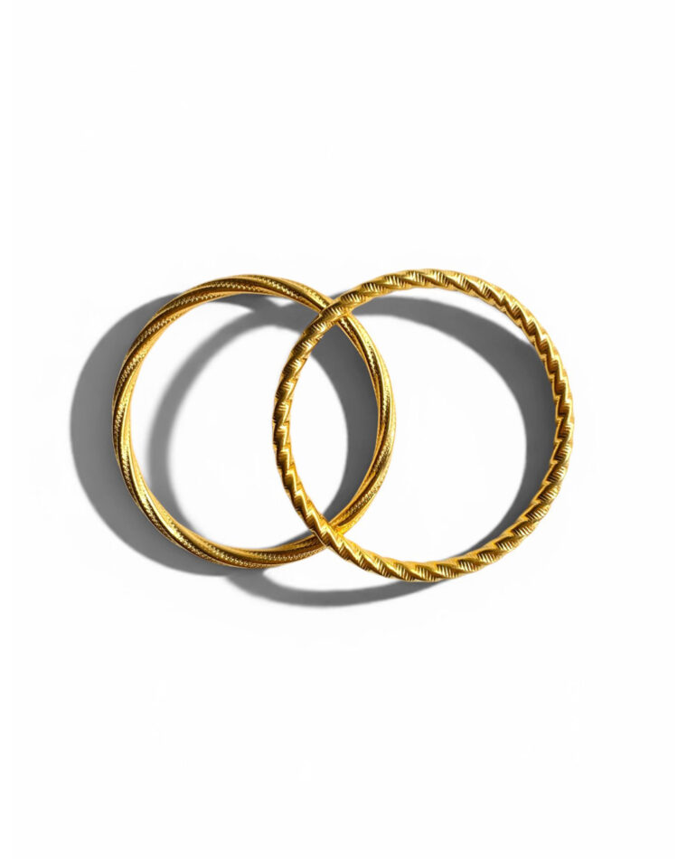Twist Metal Bangle Set